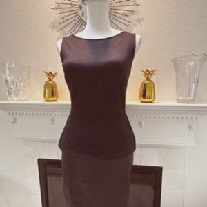 Bailey 44 Lycra and vegan leather peplum party dress